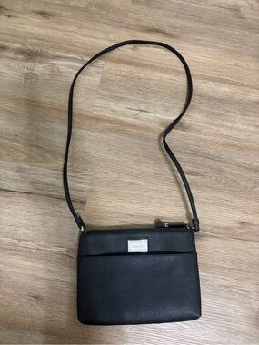 Calvin Klein Black Crossbody Zip Shoulder Bag
